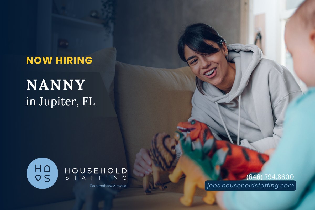 HIRING: Nanny in Jupiter, FL

A professional athlete's family based in Florida is in search of a nanny local to Jupiter that can spend the baseball season (April to October) in New York.

Click for more details: jobs.householdstaffing.com/job/16210722/

#NannyJob
#JobOpportunity
#NowHiring