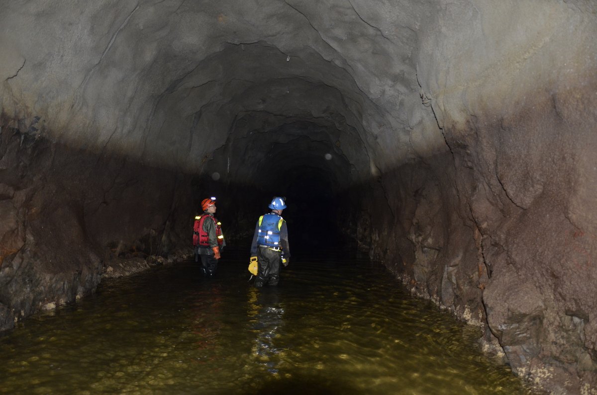 ttrockeng's tweet image. A #viewfromthefield of #TetraTechRockEngineering conducting a tunnel condition assessment. #TetraTech provides engineering services for tunneling projects, from early-stage alignment geotechnical assessments to construction #LeadingwithScience #rockengineering #rockmechanics