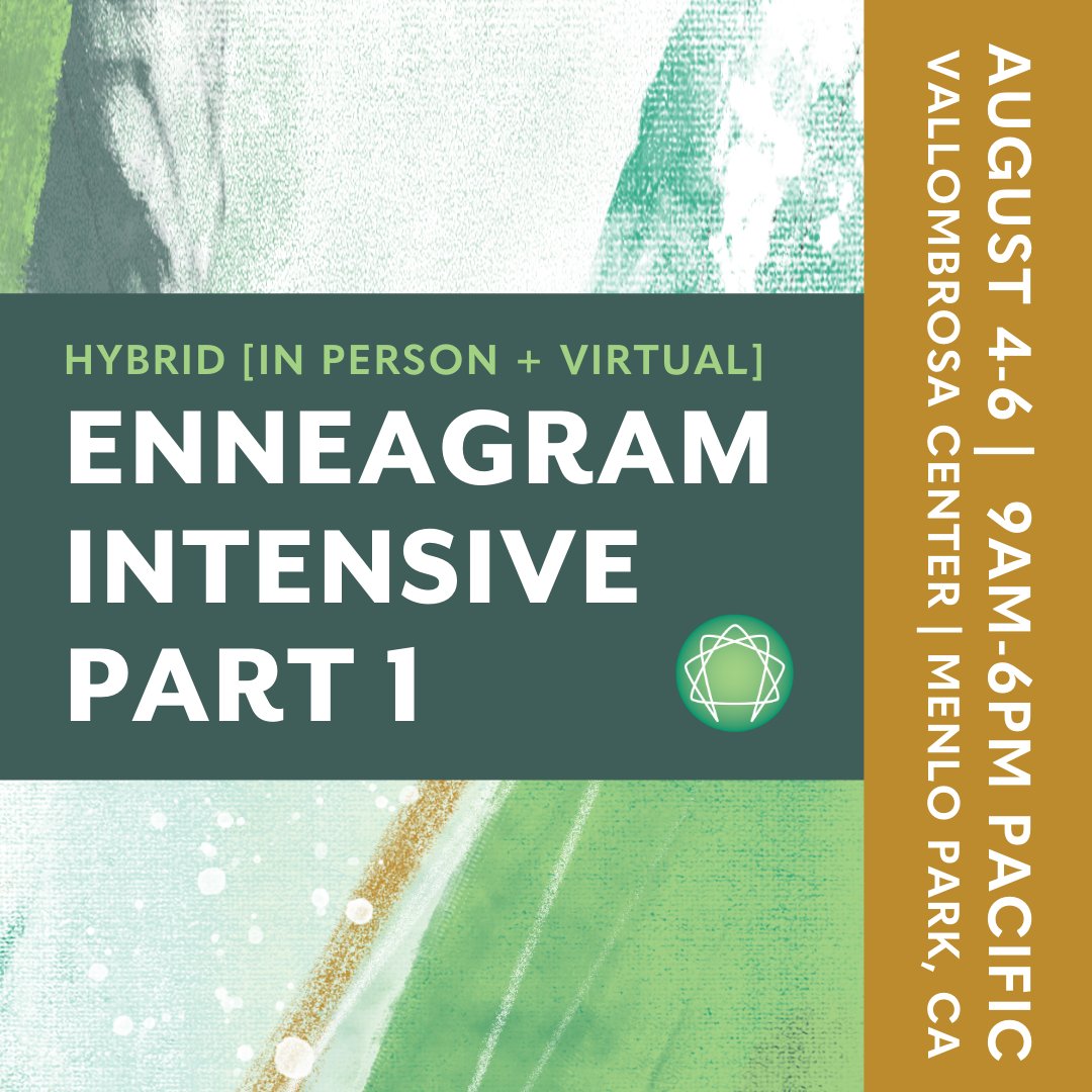 NarrativeEnnea's tweet photo. Immerse yourself in the most effective and dynamic map of personality available and bring the nine types to life in our most popular course!

#Enneagram Intensive Pt .1
HYBRID: In Person at Vallombrosa or Live Online via Zoom
August 4-6 | 9am-6pm Pacific

https://t.co/mLL0bBNppv https://t.co/FlZDq207Dg