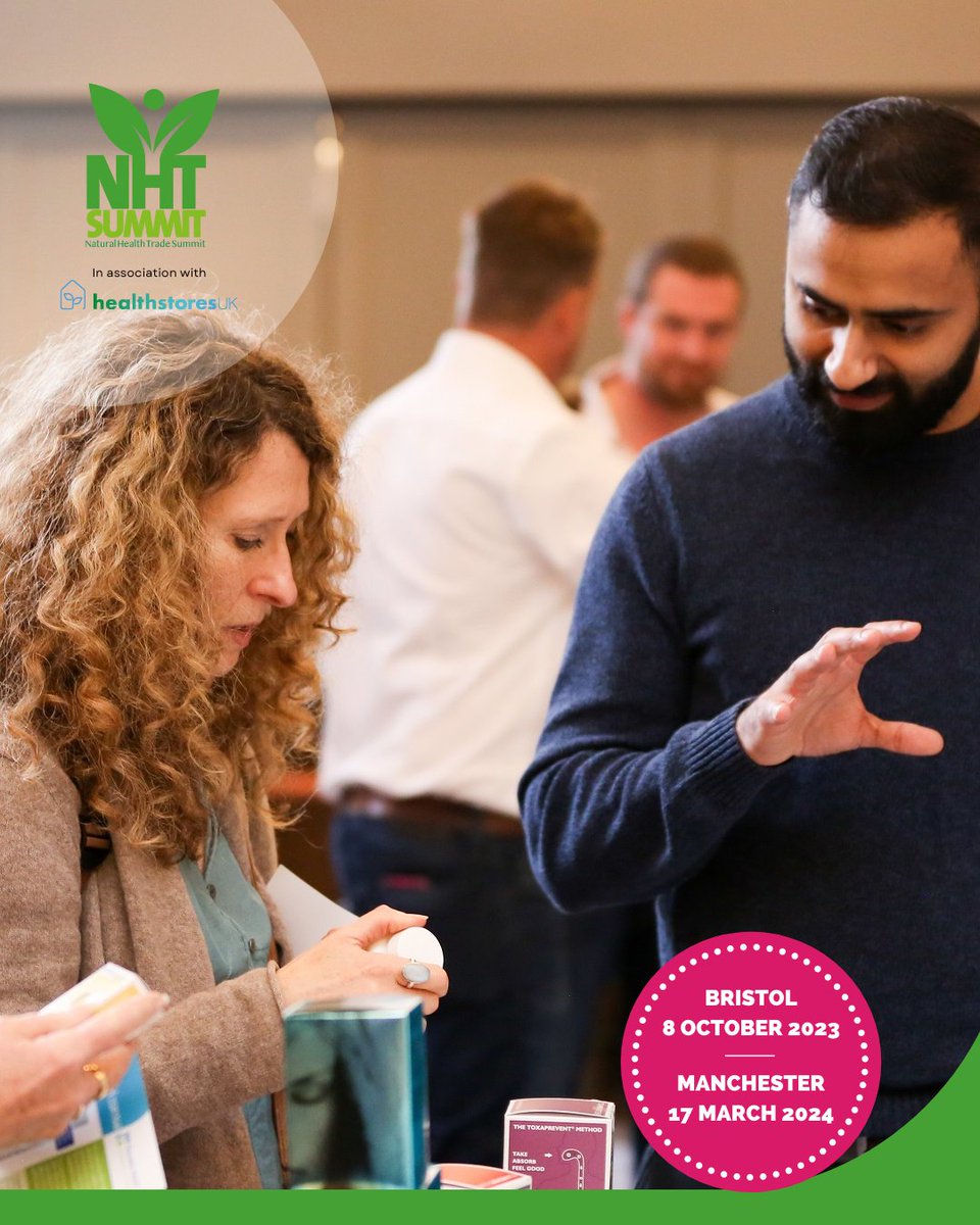 Are you a #natural #organic or #sustainable brand &amp; want to meet health food retailers? Don’t miss your chance to exhibit at the <a href="/nhtsummit/">Natural Health Trade Summit</a> ✨ THE event where the #health food trade comes together. Contact Ruth.gilmour@targetpublishing.com for more info! 

#NHTSummit #exhibitor