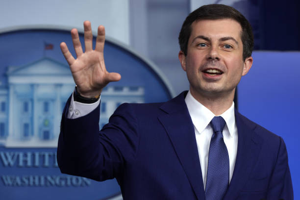 Pete Buttigieg is one of the many worthless and useless people in the Biden administration. He's just a little 'CANDYASS' trying to be a big man.