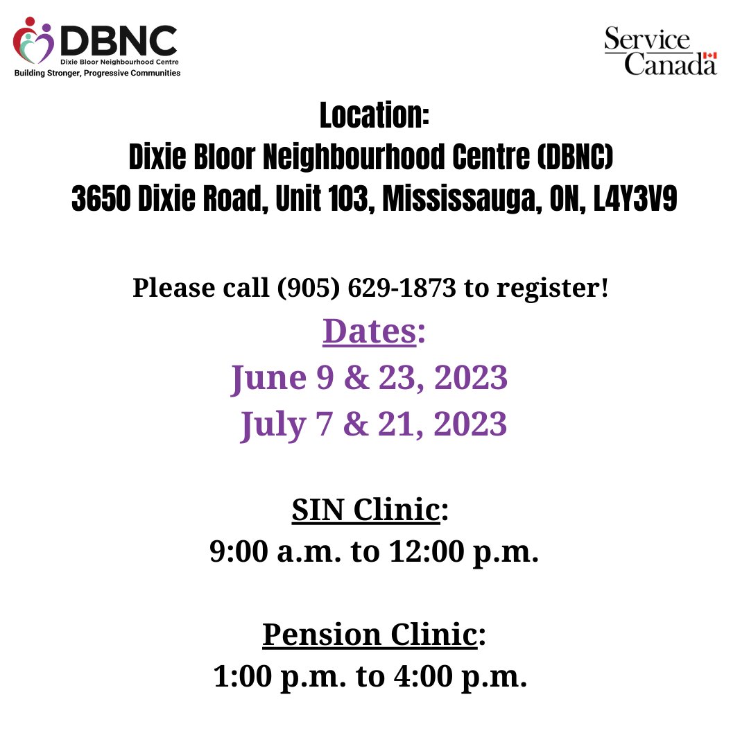 Dixie Bloor Neighbourhood Centre (DBNC) tweet media