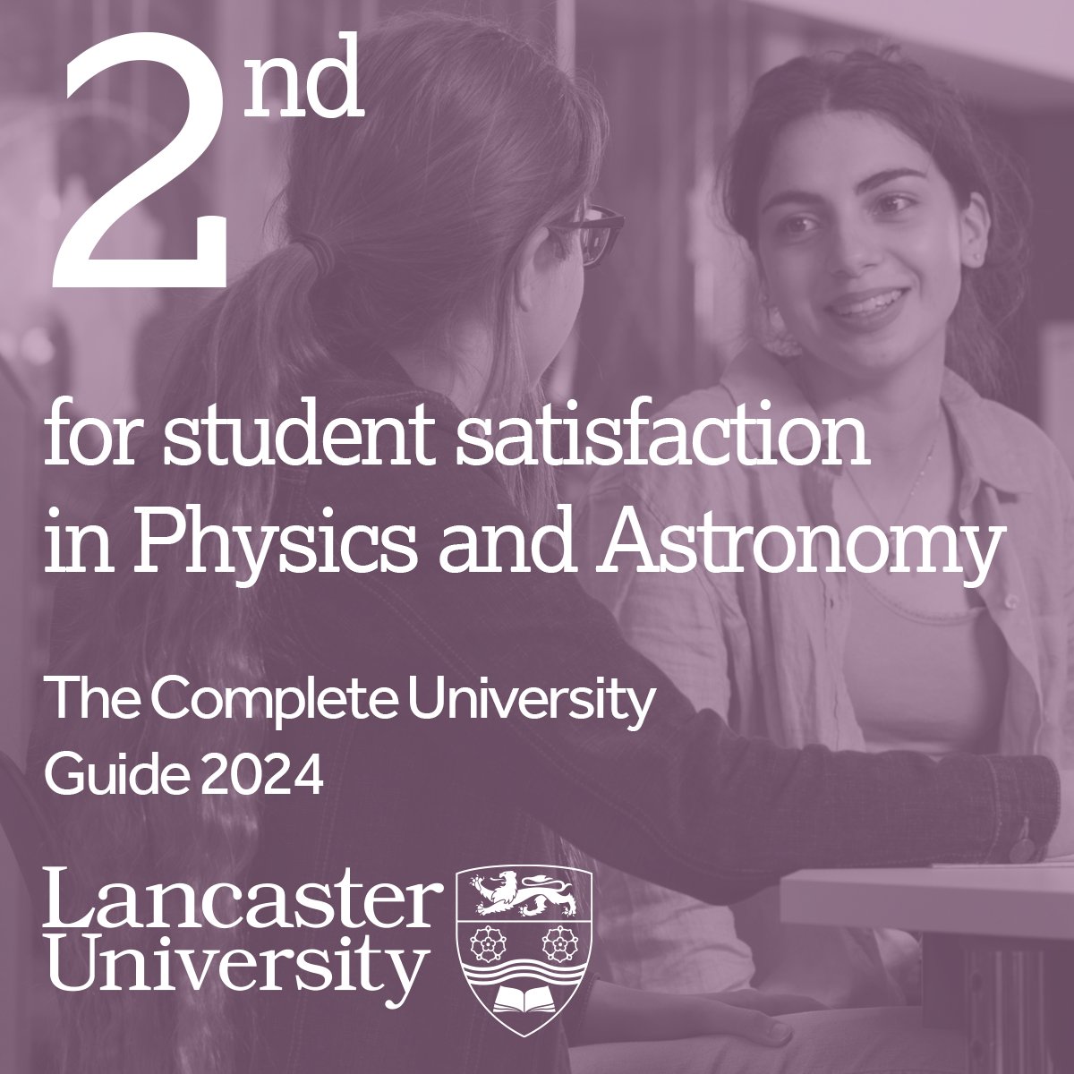 We're still so thrilled by our #2 ranking in STUDENT SATISFACTION in the 2024 Complete University Guide league tables😍 Want to know what all the fuss is about? Join us for Open Day on the 1st and 15th July! Register on our website🪐