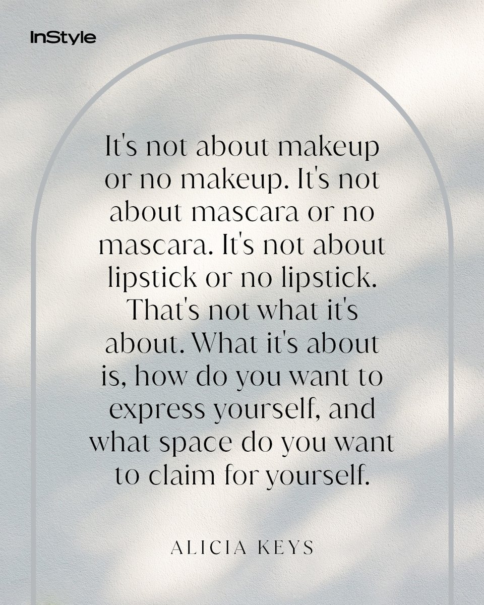 InStyle's tweet image. While many women have had to unlearn and unpack their complicated feelings about beauty, Keys’s journey happened with millions of people watching. Debuting two skin tint offerings today with @keyssoulcare, the founder embraces a newfound equilibrium.