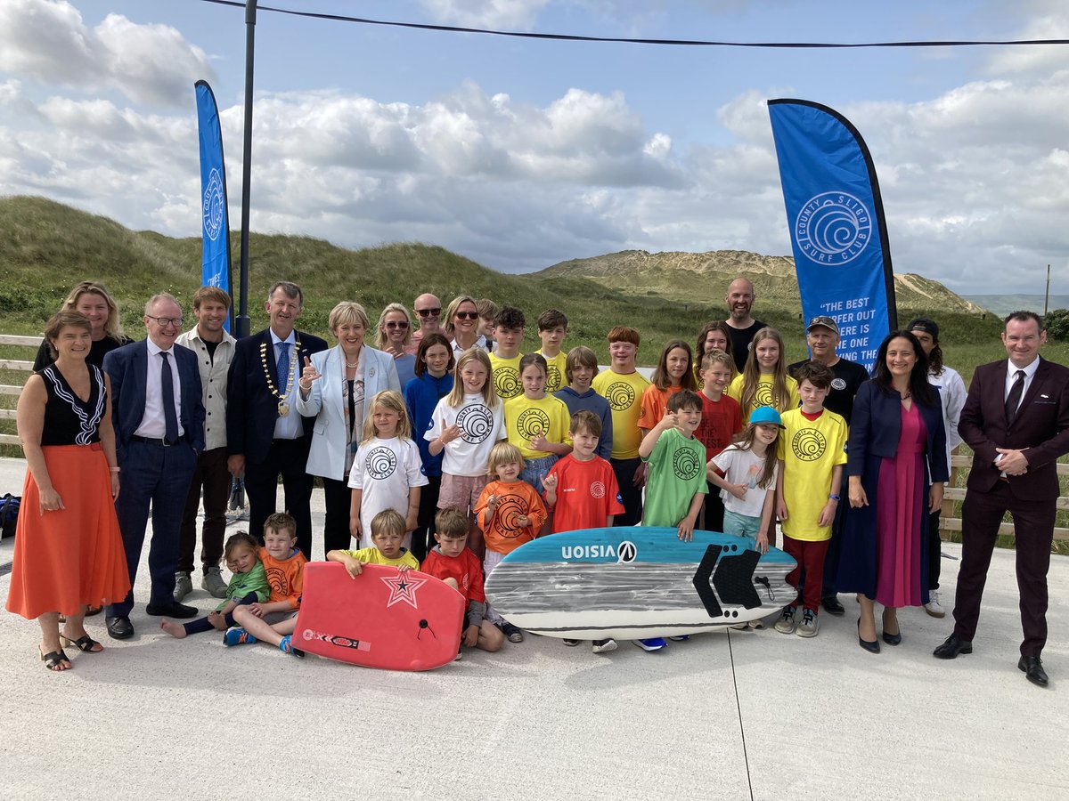 walshthomasf's tweet photo. Ireland's new €3m state-of-the-art National Surf Centre is now open in Strandhill 🤲

It is expected the centre will lead to 40k visitors annually spending €3.4m in #Sligo

The Centre was officially opened by Ministers Catherine Martin and Heather Humphreys. https://t.co/TbwuaVjtGl