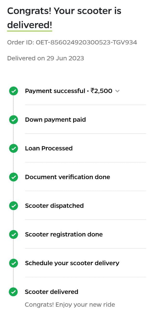 astronom_r's tweet photo. @OlaElectric To whom did you deliver my scooter? Cause I haven't received my scooter or the even a call. Tried calling the customer care, they disconnected my call. @bhash . And don't say you will work on it shortly. Tired of your automated replies. https://t.co/em0hNiqUaF