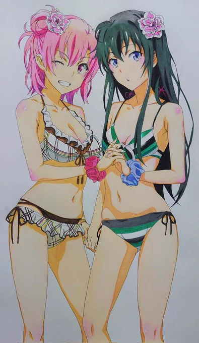 #これを見た人は涼しげな画像を貼れ  水着ゆきのんガハマさん