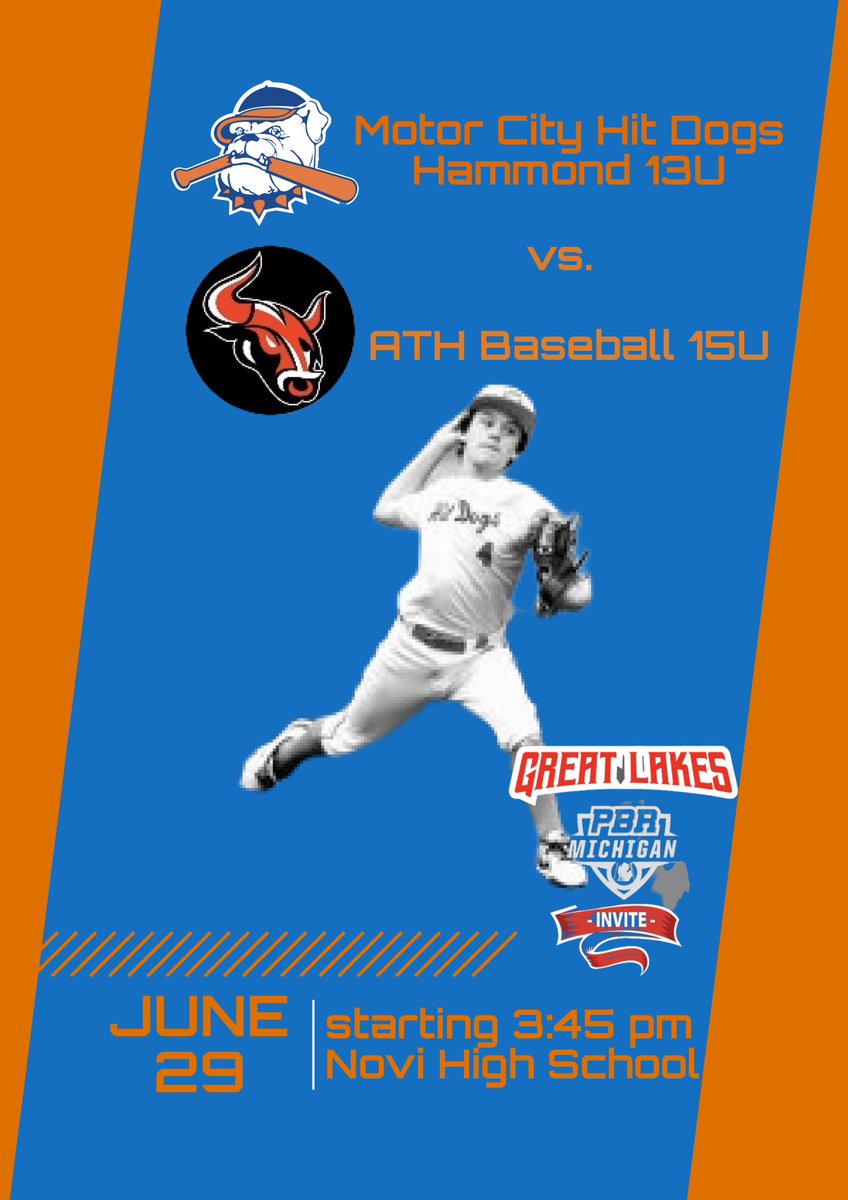 Ready to roll today at 3:45 at Novi high school as we take on ATH Baseball 15u. Gage Henriksen on the bump. @PBRMIScout @PrepbaseballM <a href="/official_hitdog/">OfficialHitDogs</a> <a href="/therealepap/">Eric Pierce</a>