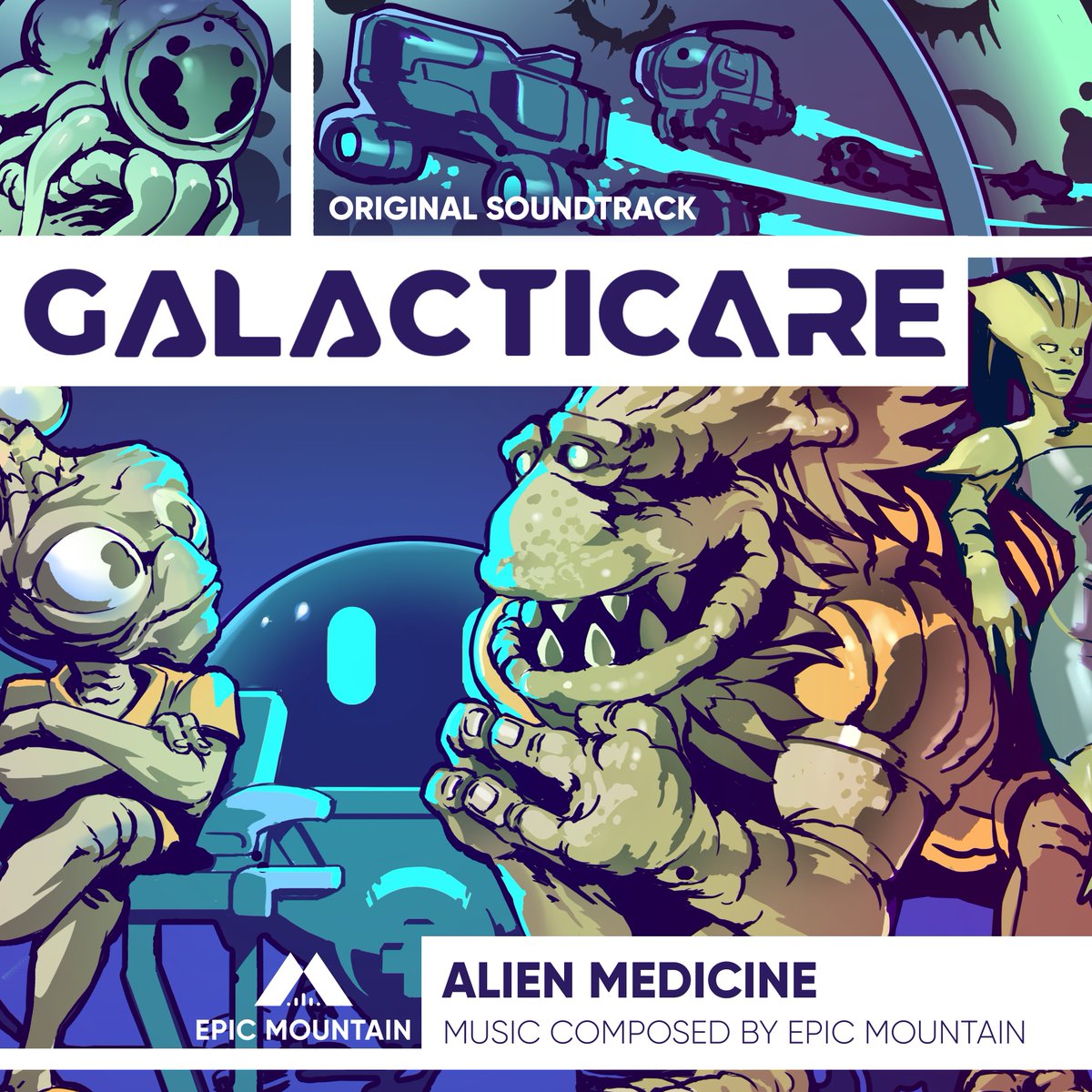 We teamed up with <a href="/BrightrockGames/">Brightrock Games</a> to create the soundtrack to their game Galacticare. A sci-fi hospital management game, releasing late 2023.
We just dropped 4 tracks out of the OST goo.gl/NhyhBv. Also, here's an interview we did bit.ly/46FIYhp