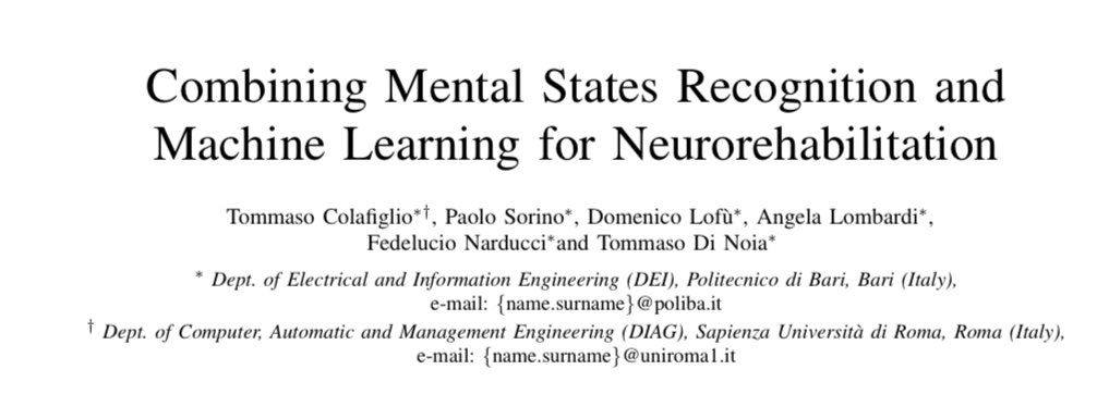paolo_sorino's tweet photo. Happy to share that our papers “A Pareto-Optimality-based approach for selecting the best Machine Learning models in mild cognitive impairment prediction” and “Combining Mental States Recognition and Machine Learning for Neurorehabilitation” been accepted at @smc2023🎉 https://t.co/hf4uWdVIII