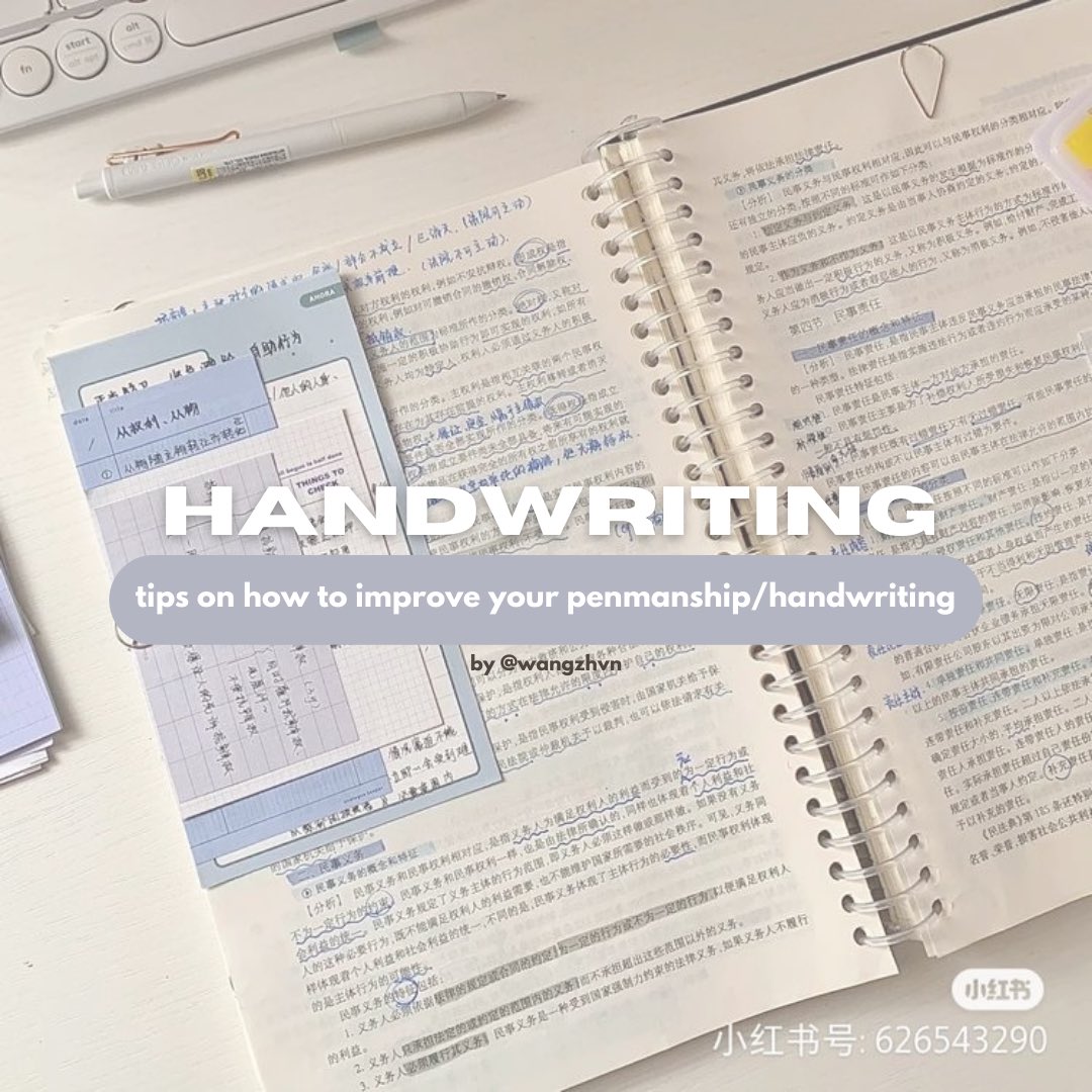 wangzhvn's tweet image. HANDWRITING — tips on how to improve your penmanship/handwriting ✍🏻
+ materials recommendations w links, bonus content, etc. 
🌀 1k special thread! #studytwt #studytwtph 
requested by : @hvneyxmango 🐇