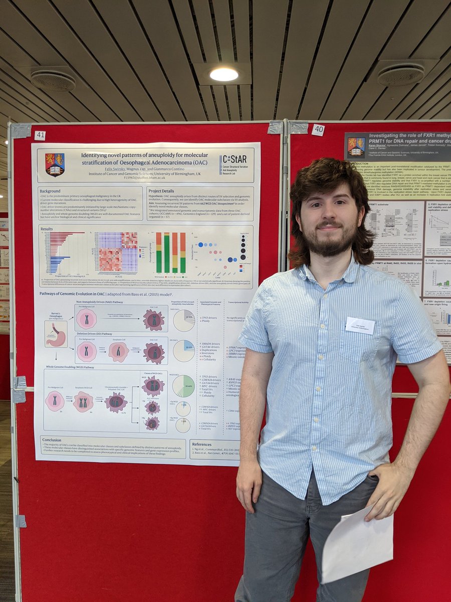 #bcgb symposium. Come and talk to <a href="/MagnusYap/">Magnus Yap</a> and Felix  Swirsky presenting their interesting  data data at the 6th <a href="/BCGB_UoB/">BCGB</a> symposium <a href="/IcgsUob/">Cancer and Genomic Sciences</a>