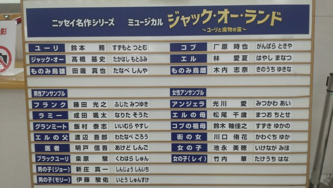 ニッサン・638 精霊の守り人 舞台 日生劇場 7月29日 親子 2枚 セット S