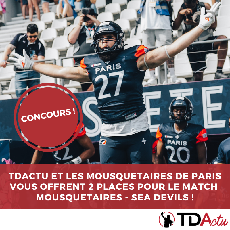 🎁CONCOURS EXPRESS🎁
Envie d'aller voir jouer les <a href="/parismusketeers/">Paris Musketeers</a> à Jean Bouin ce samedi ? 
Follow <a href="/parismusketeers/">Paris Musketeers</a> + <a href="/tdactu/">TDActu.com - Actu NFL</a> et RT ce message. 

Tirage au sort vendredi matin et 2 places pour le vainqueur qui recevra immédiatement un MP. 

GO !