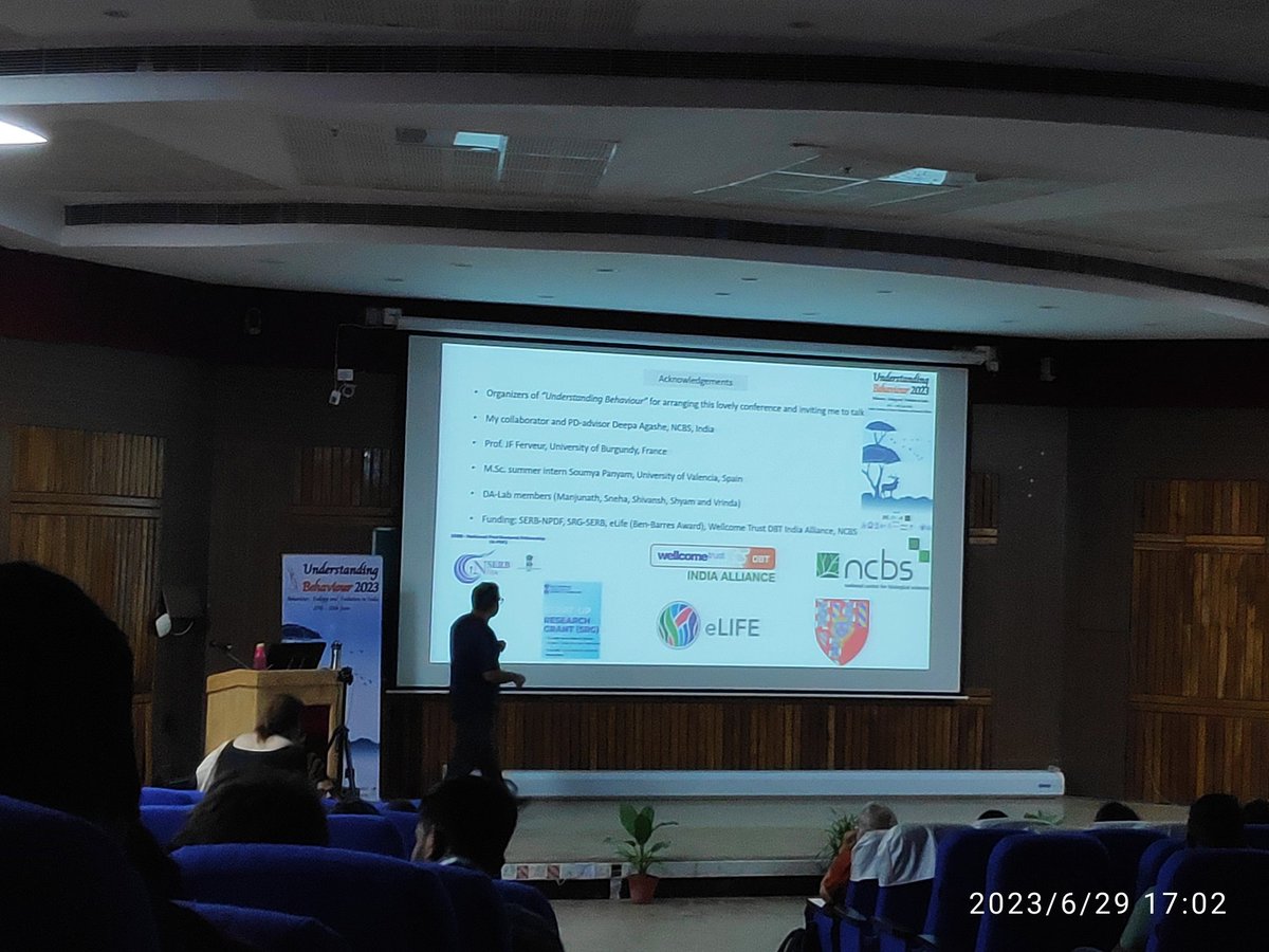 Understanding Behaviour Conference (@ubehaviour) on Twitter photo Day 3 at #UB2023 <a href="/iiserkol/">IISER Kolkata</a>
Invited talk by Dr. Rittik Deb (<a href="/raxitdaves/">Rittik Deb</a> , <a href="/niser_official/">NISER</a> )!
#scicomm #ecology #evolution #ethology Day 3 at #UB2023 <a href="/iiserkol/">IISER Kolkata</a>
Invited talk by Dr. Rittik Deb (<a href="/raxitdaves/">Rittik Deb</a> , <a href="/niser_official/">NISER</a> )!
#scicomm #ecology #evolution #ethology