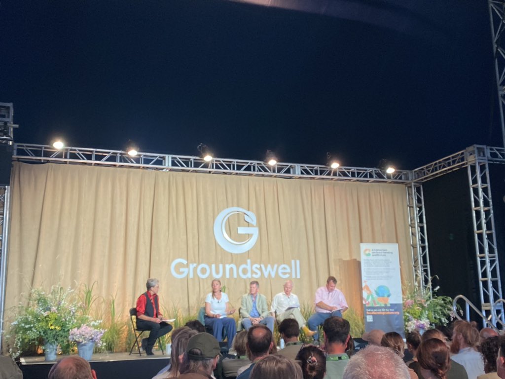 Where do we really need policy makers to act to make sure we get more of this (regen/nature friendly farming)? <a href="/HelenBOrganic/">Helen Browning's Organic</a> setting the scene for today’s political session #Groundswell2023