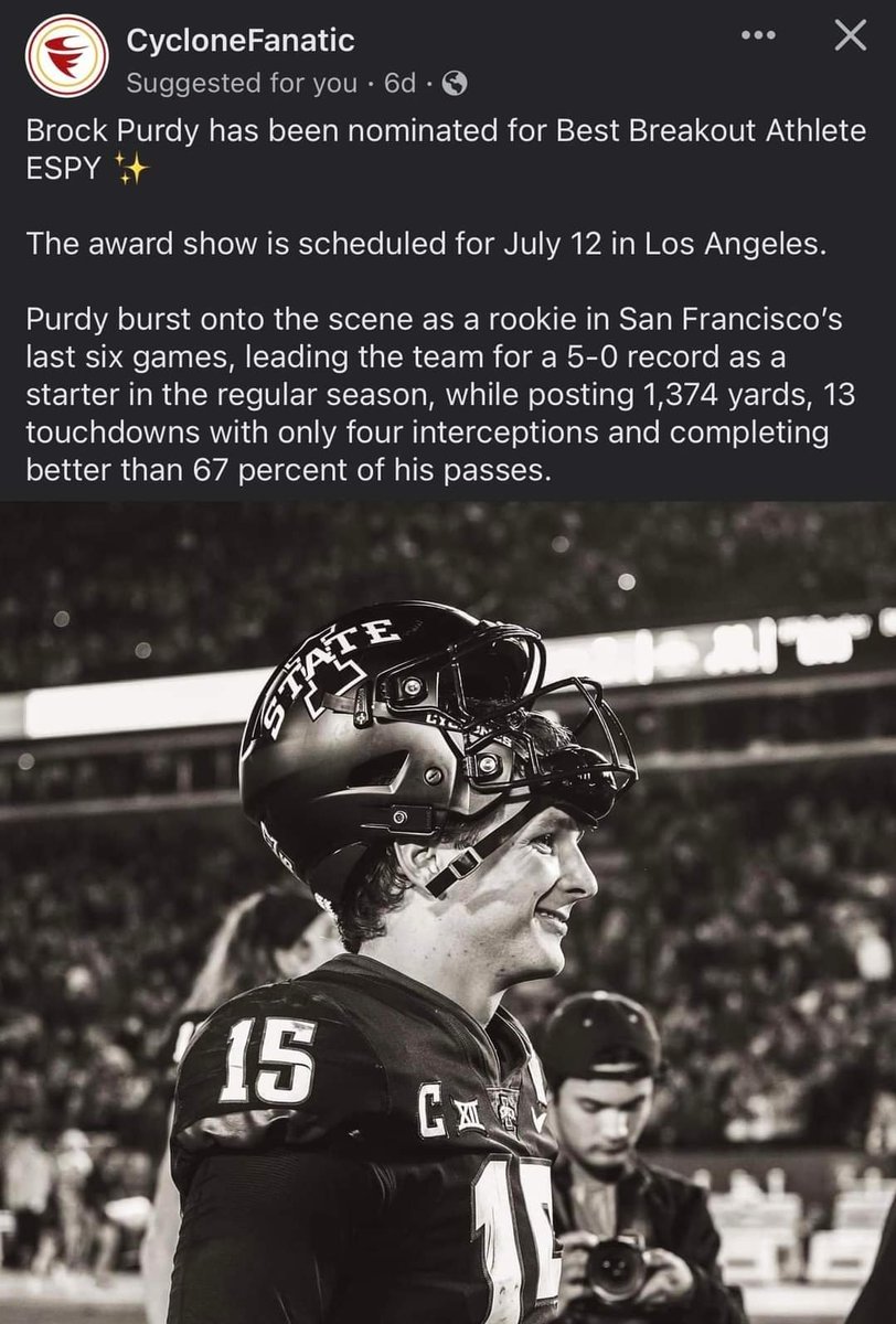 Matt_Miller49's tweet image. VOTE FOR @brockpurdy13 
#Espy #49ers