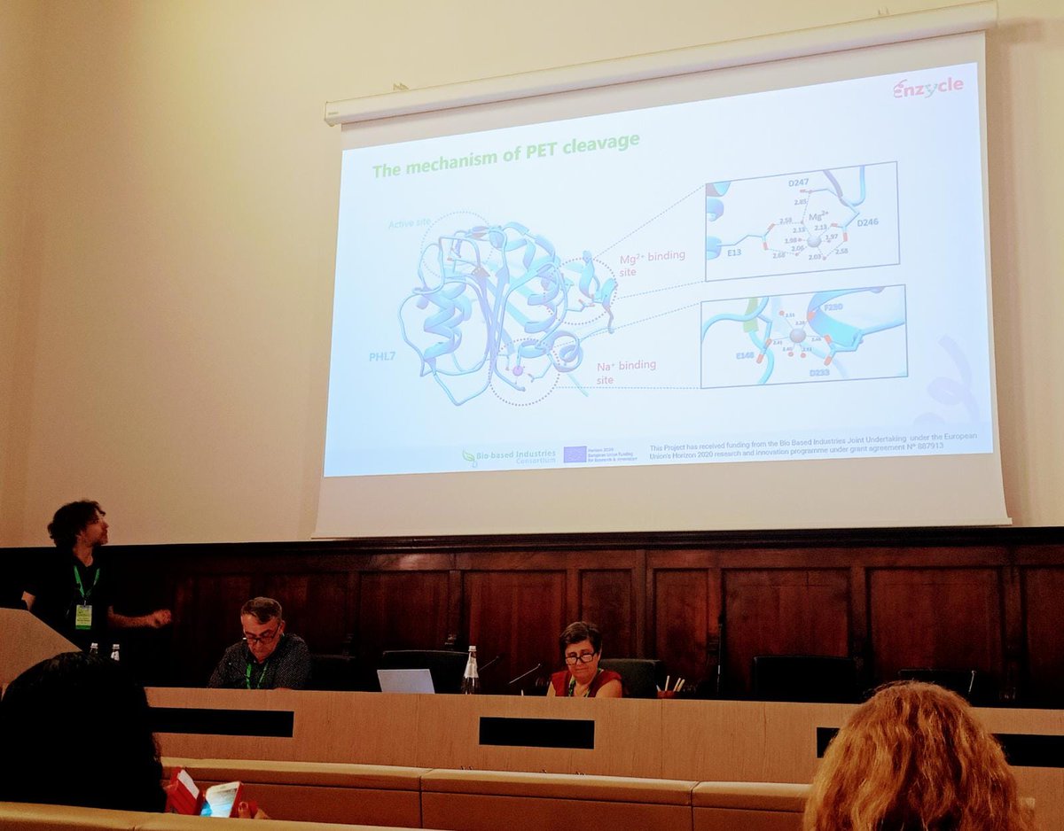 Hi from the #Greenchemco2023 in Pisa, Italy! These days our #ENZYCLE colleages from <a href="/itene/">ITENE</a> and from @ASASpezialenzyme are participating in this exciting Conference! We enjoy to present our progress about enzymatic #plasticrecycling, and to meet our colleagues from <a href="/RecoverBBI/">Recover Project</a>.