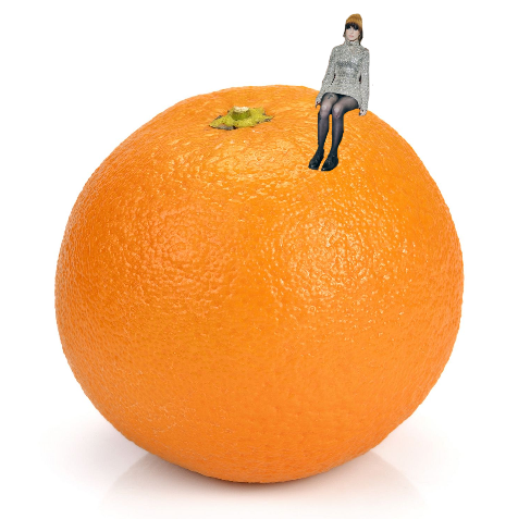 Hayley Williams sat on an Orange