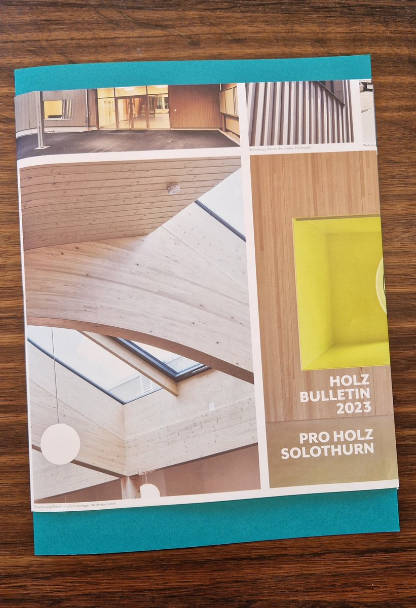 bwsoinfo's tweet photo. Wie vielseitig die Verwendung von Holz am Bau ist, zeigt die neuste Ausgabe des Holzbulletins von Pro Holz Solothurn: egal ob Kindergarten, Golfhaus, Neubau oder Ersatzbau – Holz ist «en vogue». 
#proholzsolothurn #bauenmitholz #holzistnachhaltig #holzalsbaustoff #lignum #bwso https://t.co/bQHfvSasGk
