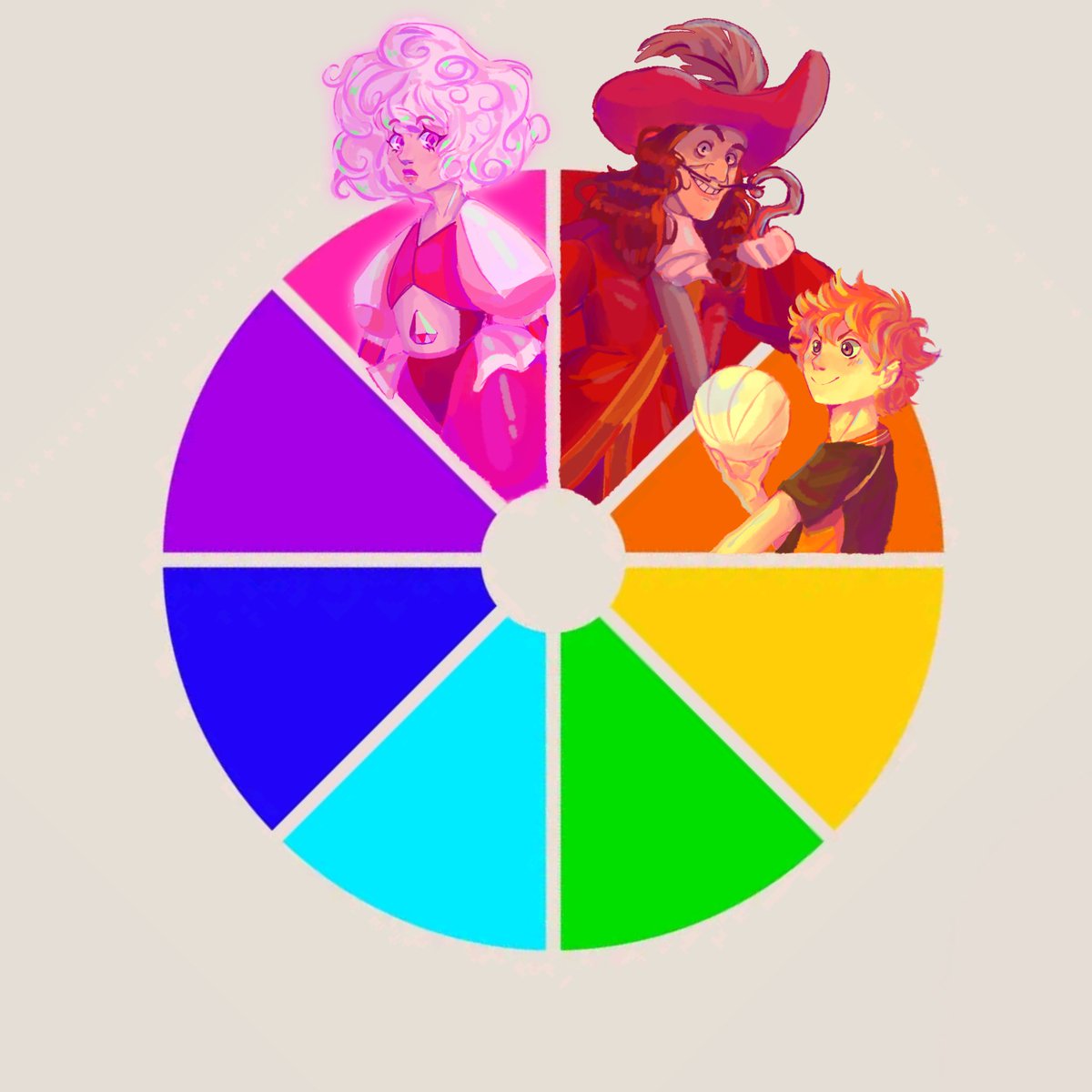 dubu_jan6627's tweet photo. Para el tercer personaje del #colorwheelchallenge elegí a #Hinata de #Haikyuu
#fanart #Garfio #pinkdiamont #StevenUniverse #peterpan https://t.co/b2PX27laKO