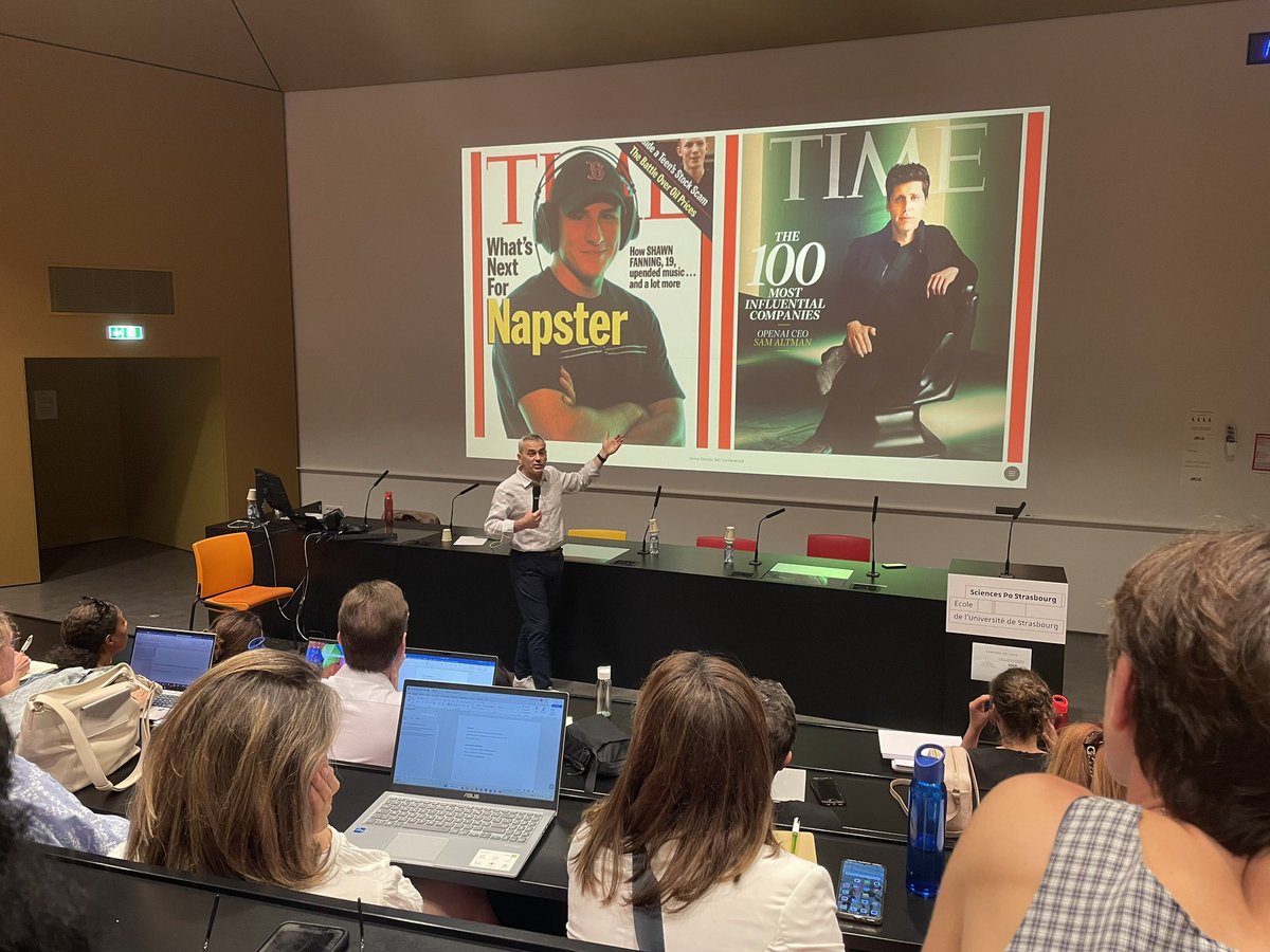 cyrine's tweet image. Keynote by Dimo Dimov @UniofBath at the #AEI2023 conference @unistra on Facing the future through entrepreneurship theory.