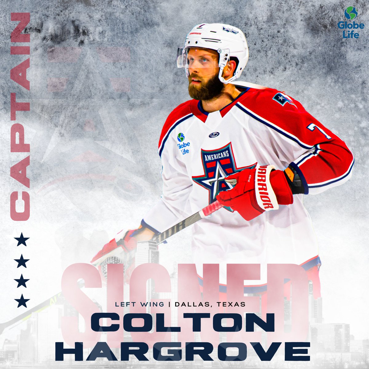 You know him-you love him...
Welcome back, Captain, Colton Hargrove!
#LiveInTheRed🇺🇸  #ALN15 #MeetTheTeam