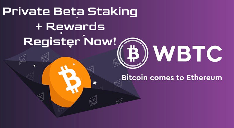 WrappedBTC_bot's tweet photo. Make sure you've register your wallets for access to our Beta Staking Launch! 

If you hold any  you will have priority access. https://t.co/EXJeb1nvn9