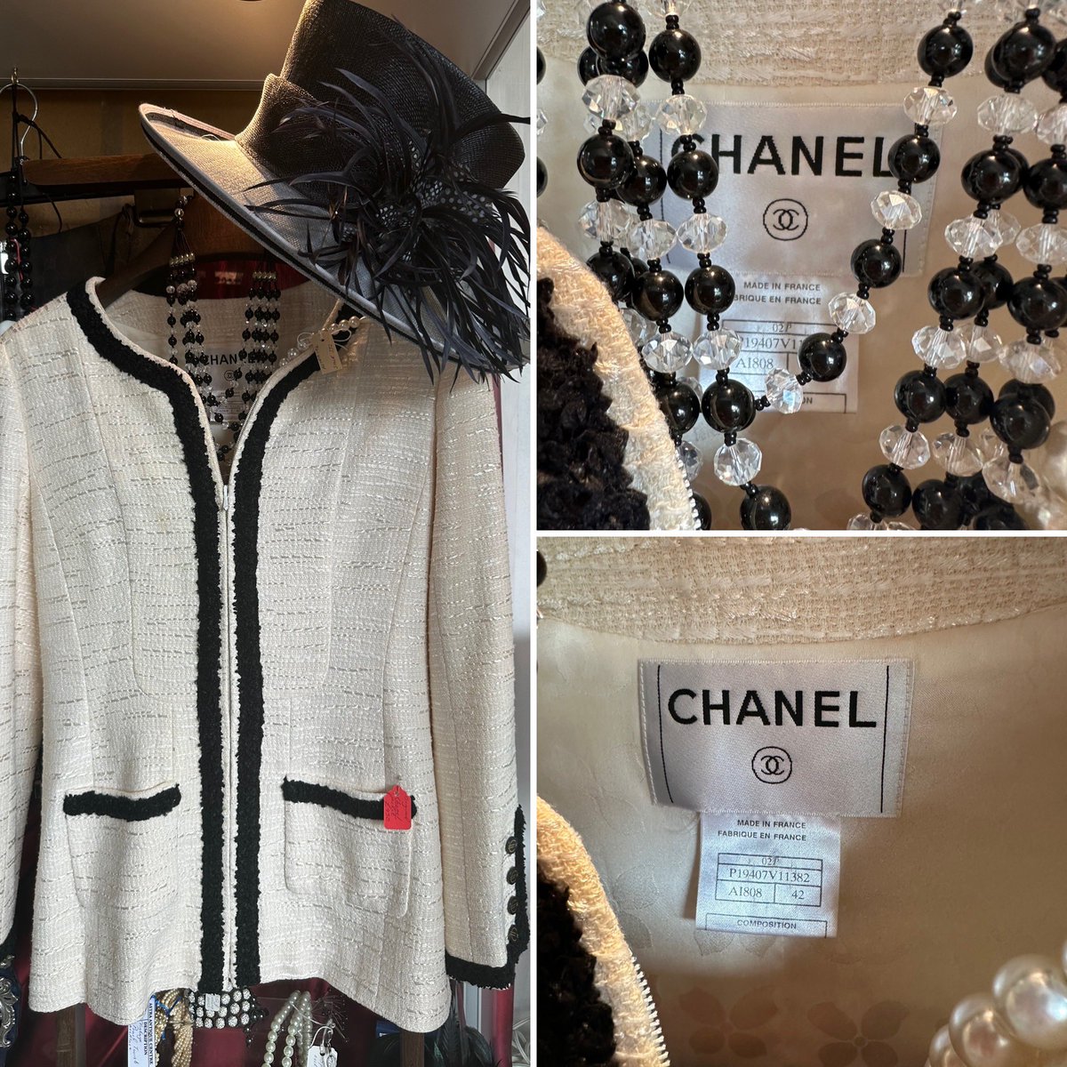 astraantiques's tweet photo. Unit 194 has great designer items in including this Chanel jacket. #chanel #chaneljacket #cc #chanelclothes #cocochanel #astraantiquescentre #hemswell #lincolnshire https://t.co/kBmPiiaoBC