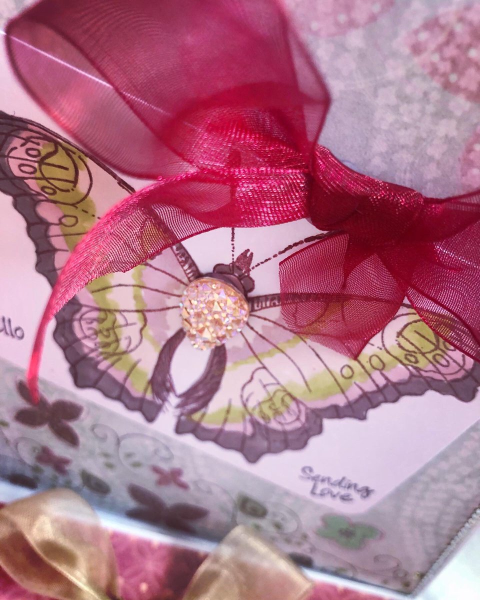 handcreationsbc's tweet photo. Surrounded by Butterflies on the HCBC desk #cards https://t.co/AImeGblcJN
