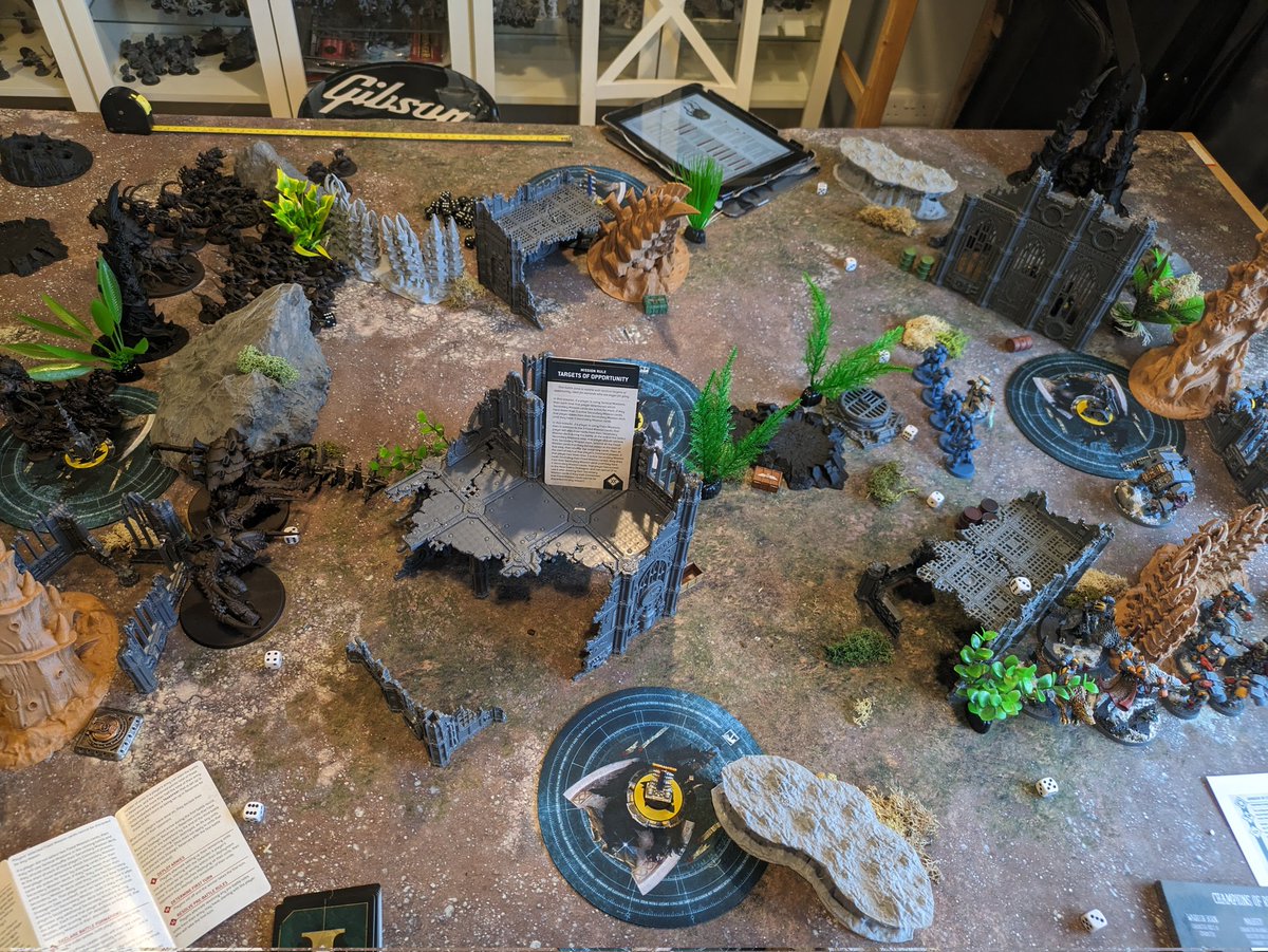 ChrisKHobbies's tweet photo. First game of 10th Ed officially in the bag! Had a great 1k game pitting my Wolves against some of the new 'Nids from the Leviathan box. Wolves took the win, Oath of Moment feels busted in smaller games like this! #WarhammerCommunity https://t.co/6doda3i5rA