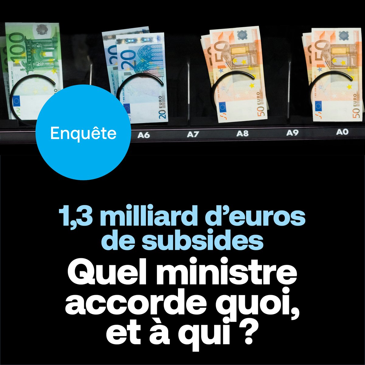 LeVif's tweet photo. ENQUETE | Depuis 2019, les gouvernements de la Région wallonne et de la Fédération Wallonie-Bruxelles ont versé plus de 1,3 milliard € de subsides facultatifs.

Quel ministre accorde quoi, à qui ? @LeVif a fait le tri dans cette masse d’argent public 👉 https://t.co/4pN8KWLbXg https://t.co/ZsQaaGehCq