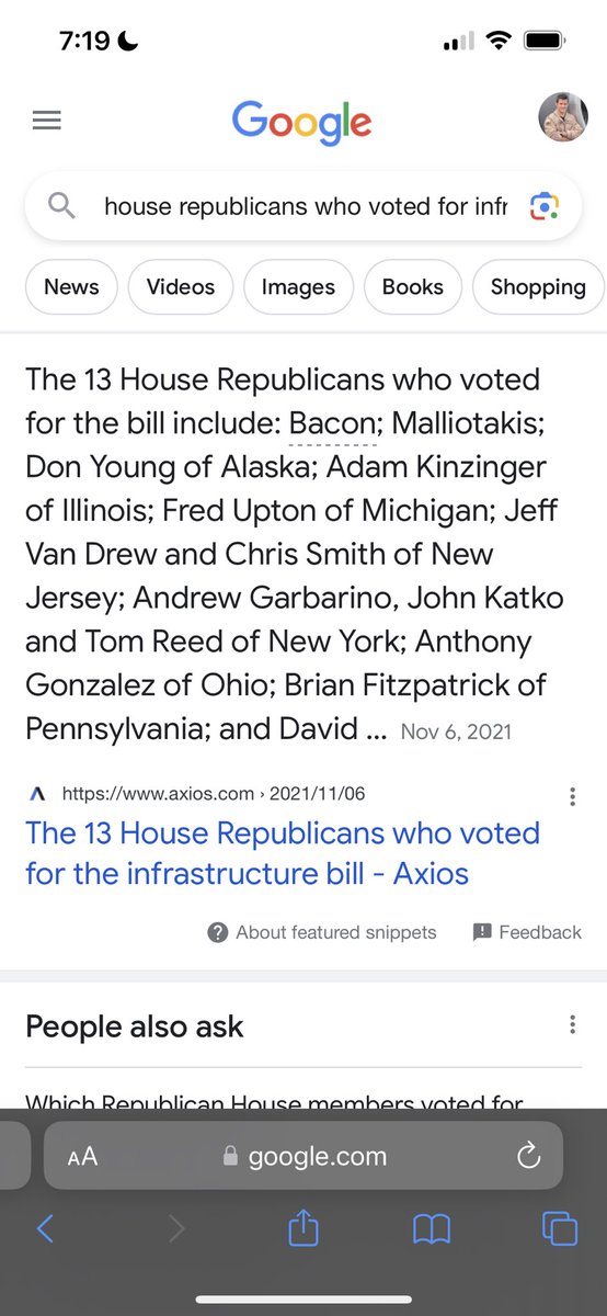 I can’t say how upsetting it is: I voted for this money and took a lot of heat from GOP. Mace didn’t but is happy to pretend she did once the heat is off. For the record here are the 13 of us who did: