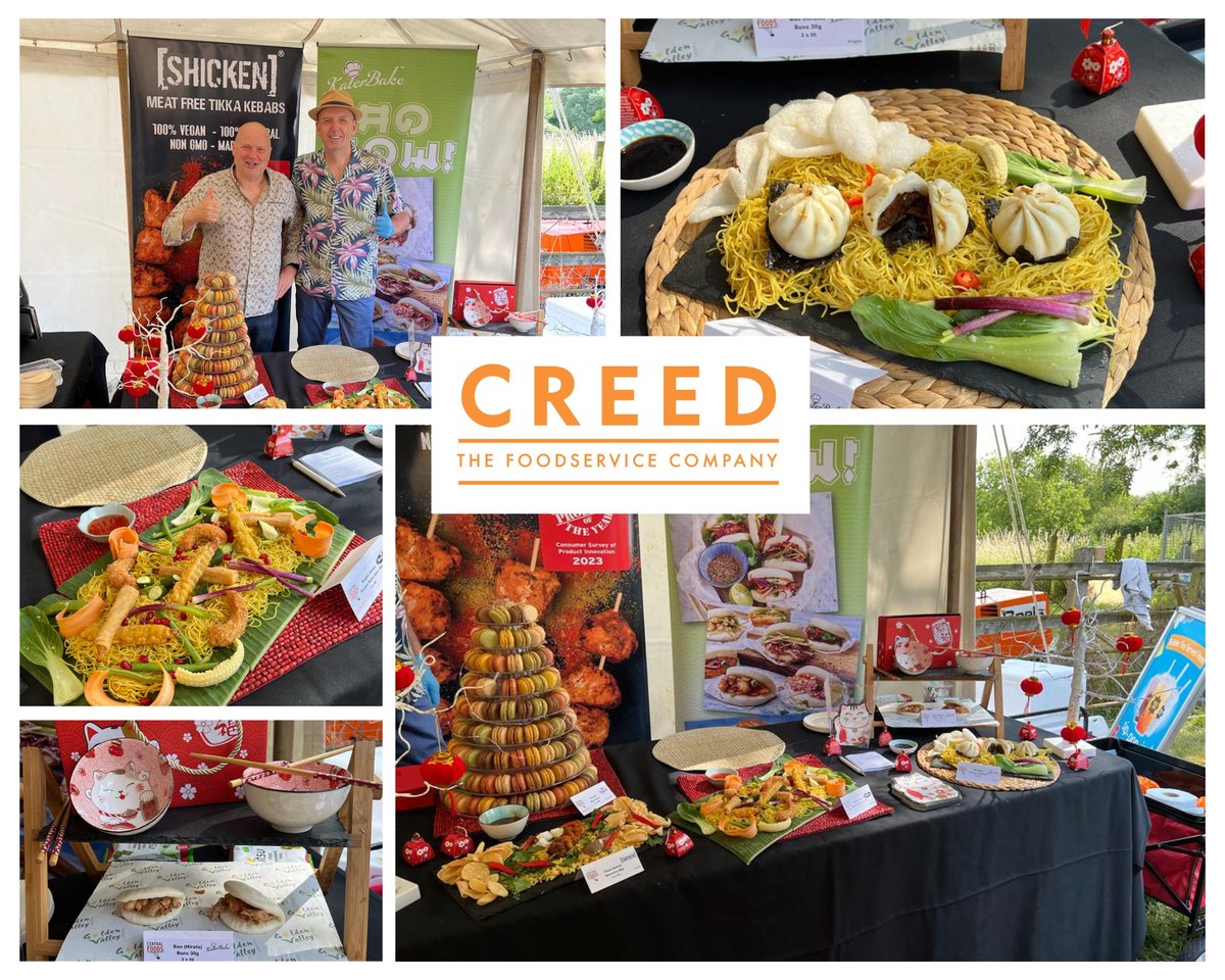 CentralFoods's tweet photo. Great vibe @ @creedfs #CreedFoodFest event @The Barn today ๐ฅณ Come on down to try our #new @Menu_Serve #vegan #glutenfree Asian Prawn Selection & #vegan Hoisin Jackfruit #baobuns ๐ Finish with a #delicious @TipiakFSUK French #Macaron ๐
#makingyourlifeeasier #frozen https://t.co/OeupKqTVhk