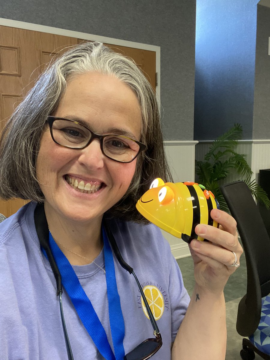 clgilmore77's tweet photo. I taught my Bee-Bot how to write at @NCCATNews!!! So very cool!!! #coding #STEMeducation https://t.co/S82YBZfWUt