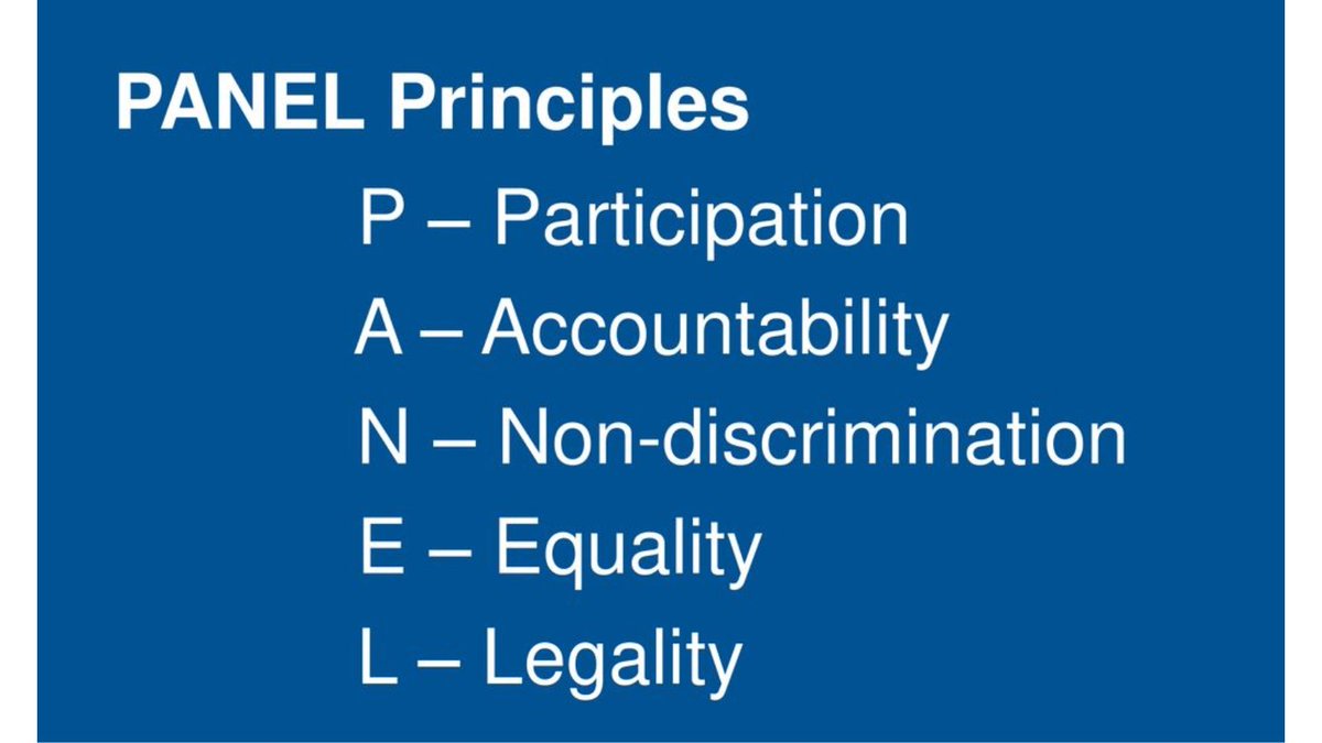 half-day introduction workshop next week to applying a human rights and equalities first approach to your work using the PANEL principles. Sign up here for next Wednesday 6th July bit.ly/3Ul94Q8