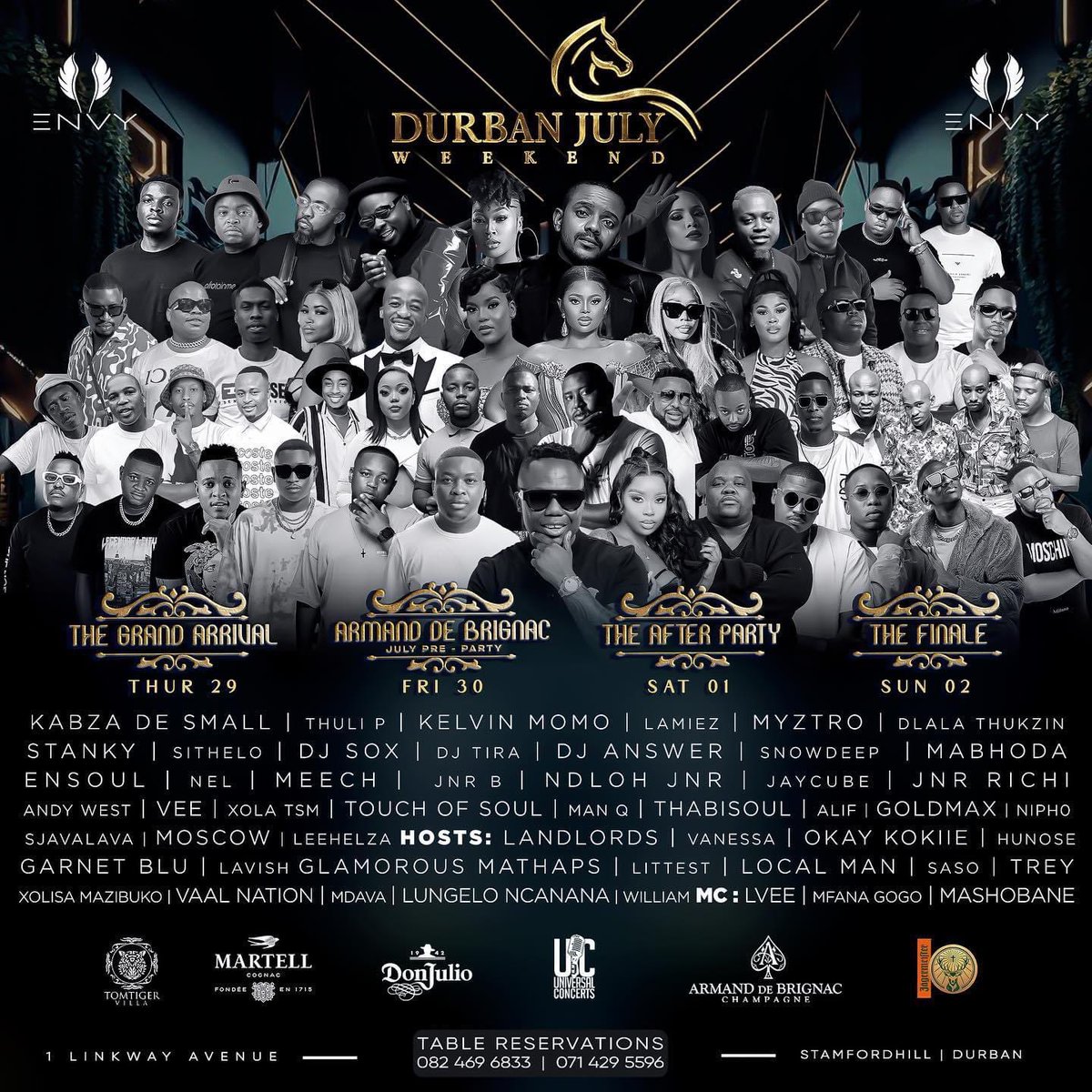 DJSOXsa's tweet photo. #HDJ  Friday 30 June 2023

- Artizen Lounge, KwaMashu
- Tigers Milk, Oceans Mall
- Azar Nigh Club
- Envy/Liv Nighy Club https://t.co/xt9WK5BIJi