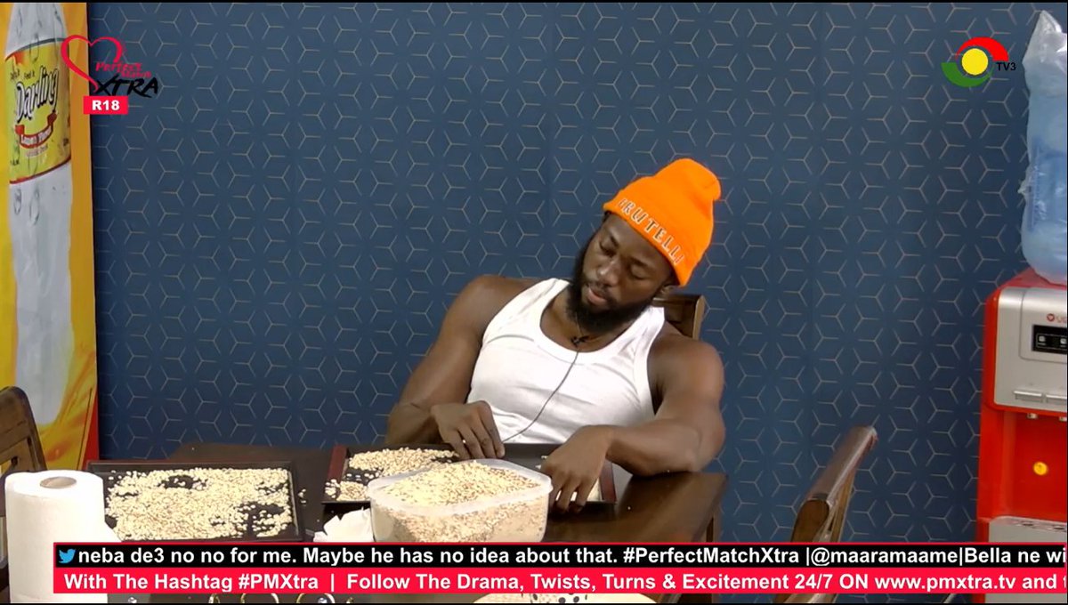 Will Oheneba be able to eat today after this punishment?🤣🤣🤣🤣🤣

Vote to keep your favourite couple in the house by simply dialling the short code *713*13#

#PMXtra #PerfectMatchXtra