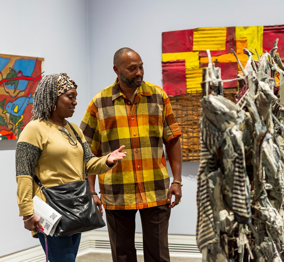 Closing Sunday 7/2! Don't miss "Unsettled Things: Art from an African American South" at the Ackland Art Museum. Admission to the Ackland is always free. Hours and info: bit.ly/3zQncIp Photo: Cammel Hurse.