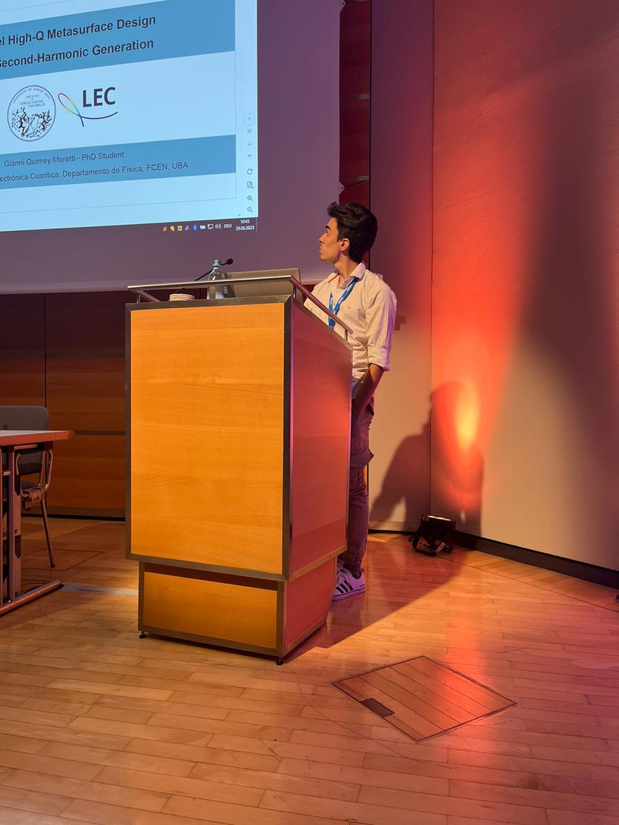 Andrea Bragas 💚 (@abragasok) on Twitter photo Today Gianni Moretti <a href="/moretti_16/">Gianni</a> from <a href="/Fisica_UBA/">Física UBA</a> giving his talk at #CLEOEurope in the session Nonlinear and active metastructures (Room 4b)
With Benjamin Tilmann, <a href="/AndreasTittl/">Andreas Tittl</a>, <a href="/HybridNano/">Nanomaterials for Energy</a>, Stefan Maier, <a href="/abragasOK/">Andrea Bragas 💚</a> and <a href="/GrinblatGustavo/">Gustavo Grinblat</a> Today Gianni Moretti <a href="/moretti_16/">Gianni</a> from <a href="/Fisica_UBA/">Física UBA</a> giving his talk at #CLEOEurope in the session Nonlinear and active metastructures (Room 4b)
With Benjamin Tilmann, <a href="/AndreasTittl/">Andreas Tittl</a>, <a href="/HybridNano/">Nanomaterials for Energy</a>, Stefan Maier, <a href="/abragasOK/">Andrea Bragas 💚</a> and <a href="/GrinblatGustavo/">Gustavo Grinblat</a>