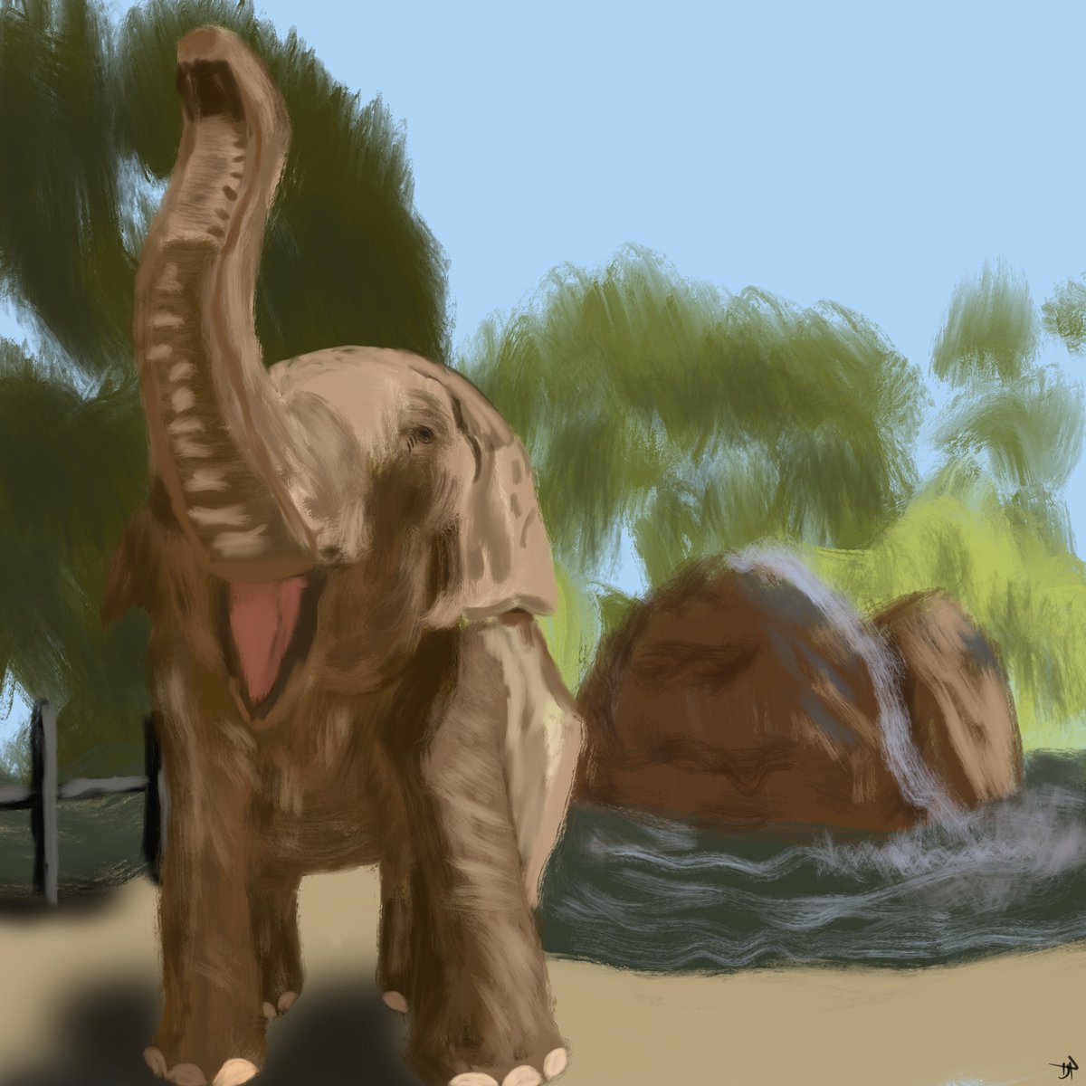 pruittwrites's tweet photo. #PruittWrites #ipainting #elephant @ https://t.co/ztZVssGzqp #art #digitalart #digitalartist #procreate #animalpainting #americanartist https://t.co/njVCxyZ5x0
