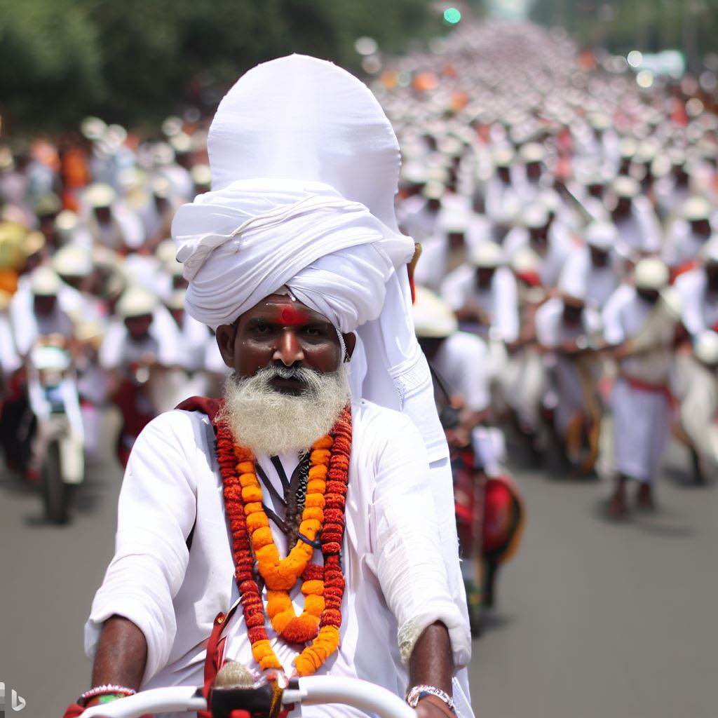 ajin_kyaa's tweet image. Unleashing the Power of AI!

Witness the Future Unfold. From Small Prompts to Accurate Images.

These images were generated when I asked AI to show me Warkaris on their way to Pandharpur. 

Generated on - @bing 

#AI #AIArtCommuity #pandharpurwari2023 #AashadhiEkadashi