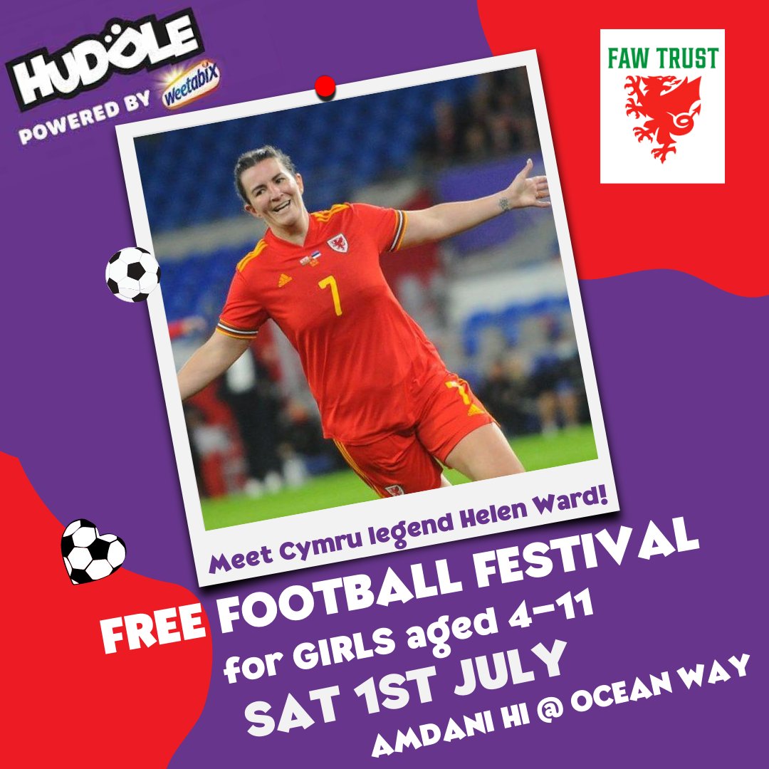 GwaliaUnited's tweet photo. We're happy to announce that Grace Evans of @CardiffCityFCW u19s will be coaching our #HuddleUnite Festival on Saturday.
Register for a FREE place (girls aged 4-11):
https://t.co/lGK9cUFlSx https://t.co/vG90Y6ORfV