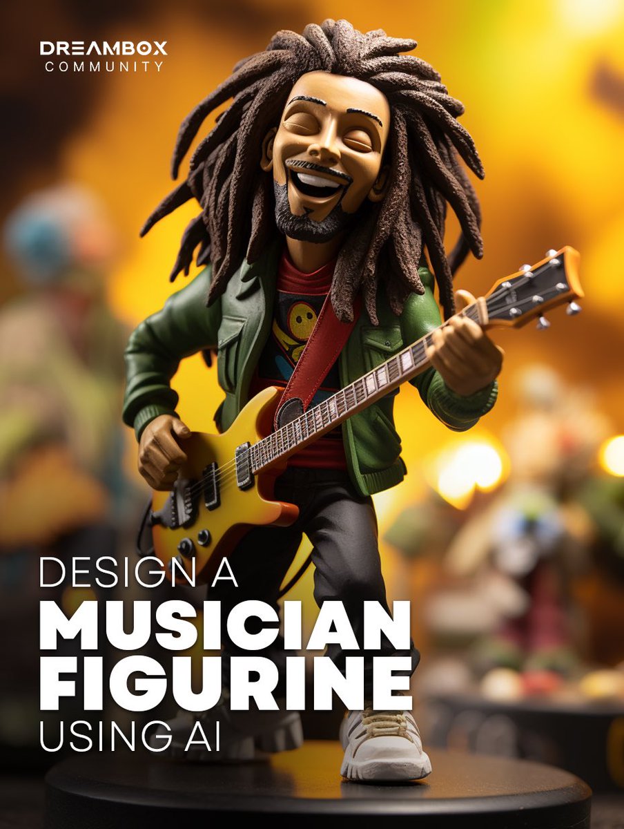 AI Design Thread 🧵
Theme: Musician Figurine 

- Design using any AI platform. 
- Share as many creative figurine images as you'd like.
- Tag your friends, Retweet and have FUN!

🗨️ Prompt in ALT
#AIArt #AIArtCommunity #Midjourney #PromptShare #NFT #GenerativeAI