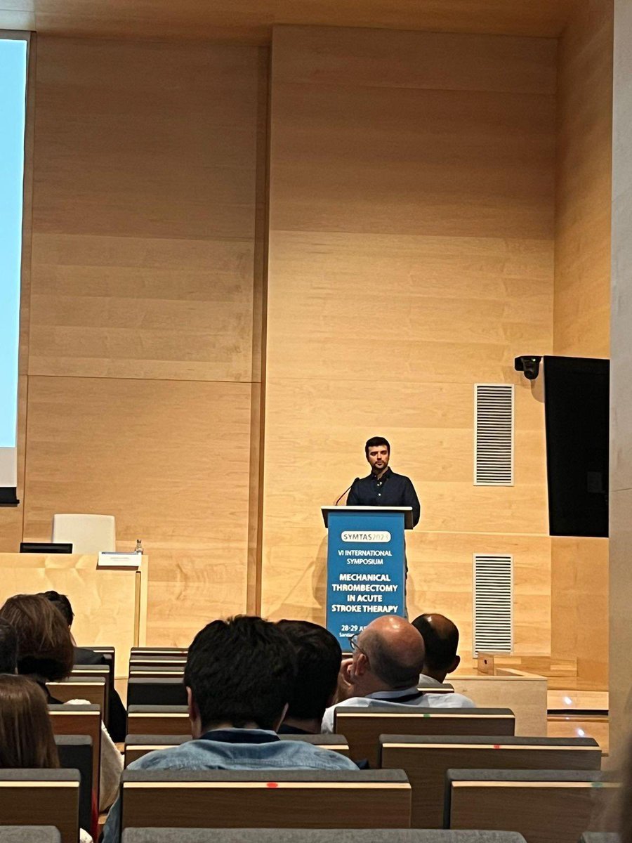 VirTauli's tweet photo. Nuestro compañero @RobertoCorrea__ ha participado en el VI International Symposium sobre “Mechanical Thrombectomi in acute stroke therapy” dando una charla de discusión de casos complejos.

Ha contado con presencia nacional e internacional. 

¡Enhorabuena!

#stroke #SYMTAS2023 https://t.co/Da3HIjA3kK