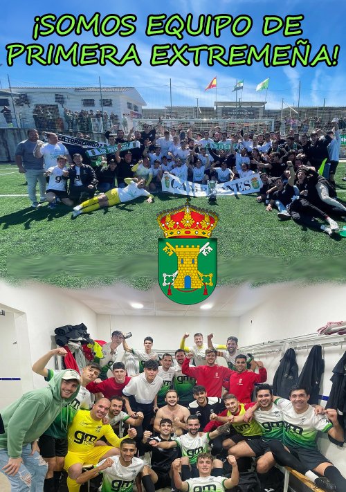 ⚠️⚠️NOTICIÓN⚠️⚠️

Ahora  si que podemos decir alto y claro que somos EQUIPO DE PRIMERA DIVISIÓN  EXTREMEÑA, este equipo y está afición se lo merecían y el año que viene  lo disfrutaremos todos juntos!!!

#lailusiondeunpueblo 

💚🤍💚🤍💚🤍💚