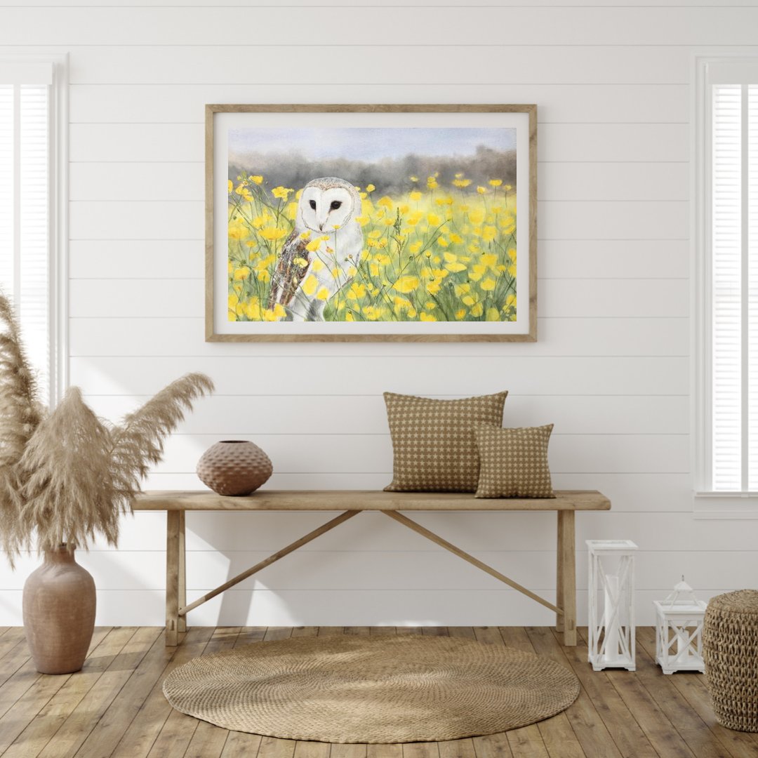 Latest painting: 'Golden Outlook' 🦉 - mailchi.mp/785267d8df2a/s…

#barnowlart #watercolorowlart #realisticowlpainting #tanyaverquinfineart #owlpainting #wildflowersart