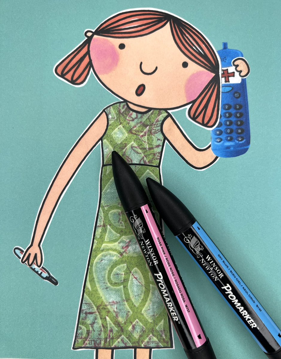 That evening, Baby T was restless. She just couldn’t fall asleep. 
Baby T has ants in her pants, Mummy told the doctor 🐜
Illustration from: Do Daddies have ants in their pants?
#kidlitart #pb #illustration