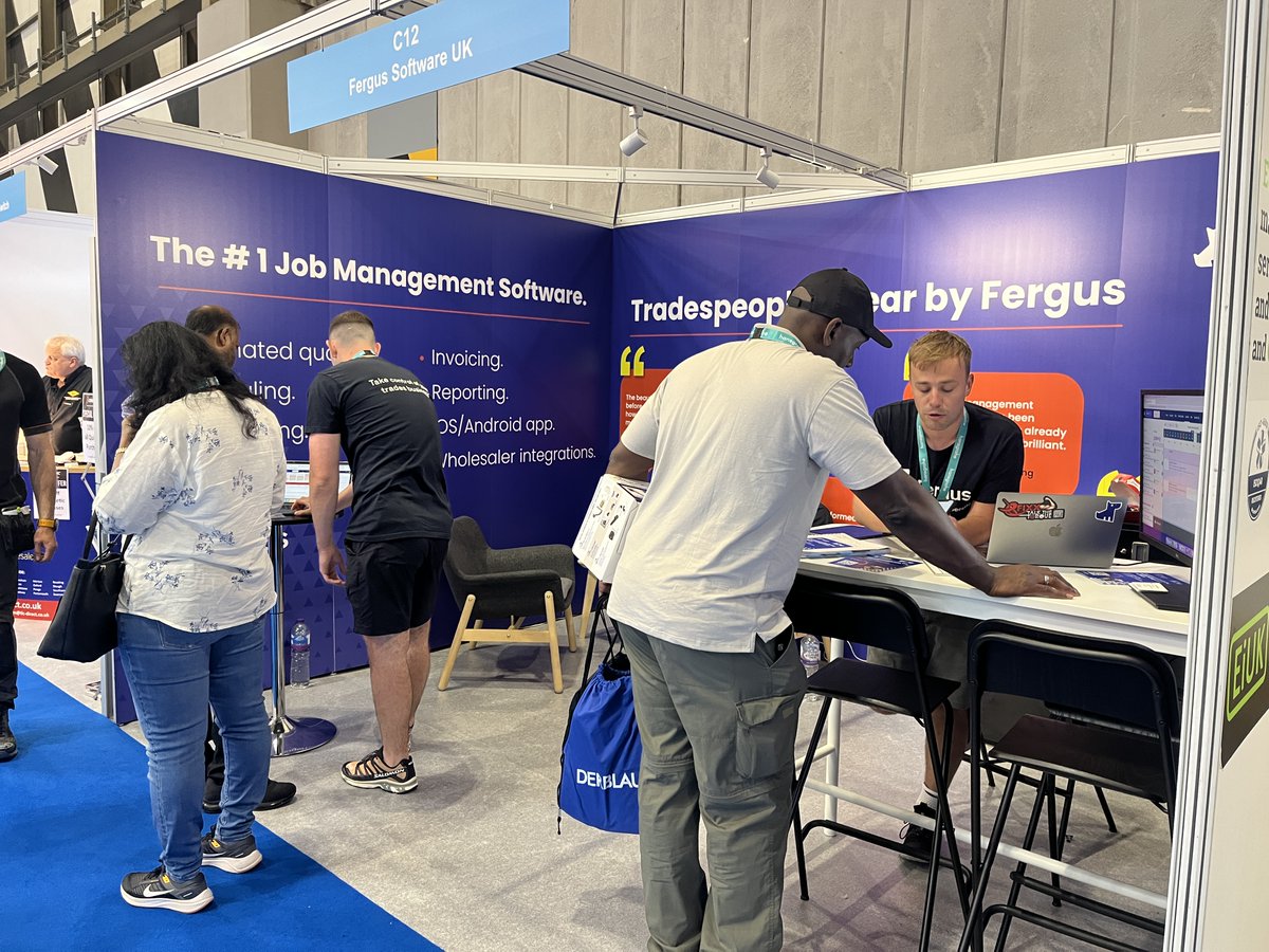 It’s our final day at InstallerSHOW and we’re having great conversations with tradespeople about how Fergus can make their lives easier 🌟

Find us at stand C12 to learn more!
@installermag

#installershow #installershow2023 #gasengineer #electrician #plumber #installer