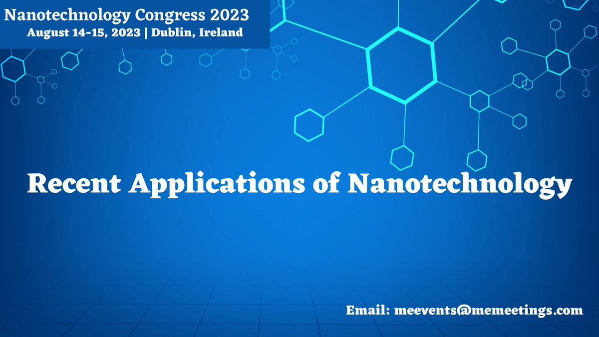 Addiction2025's tweet photo. #Nanotechnology has the potential to improve the strength and longevity of building materials such as #cement #steel #wood and #glass. Materials can develop a variety of new features by utilising nanotechnology.
Email: meevents@memeetings.com https://t.co/wukjF8MwHk